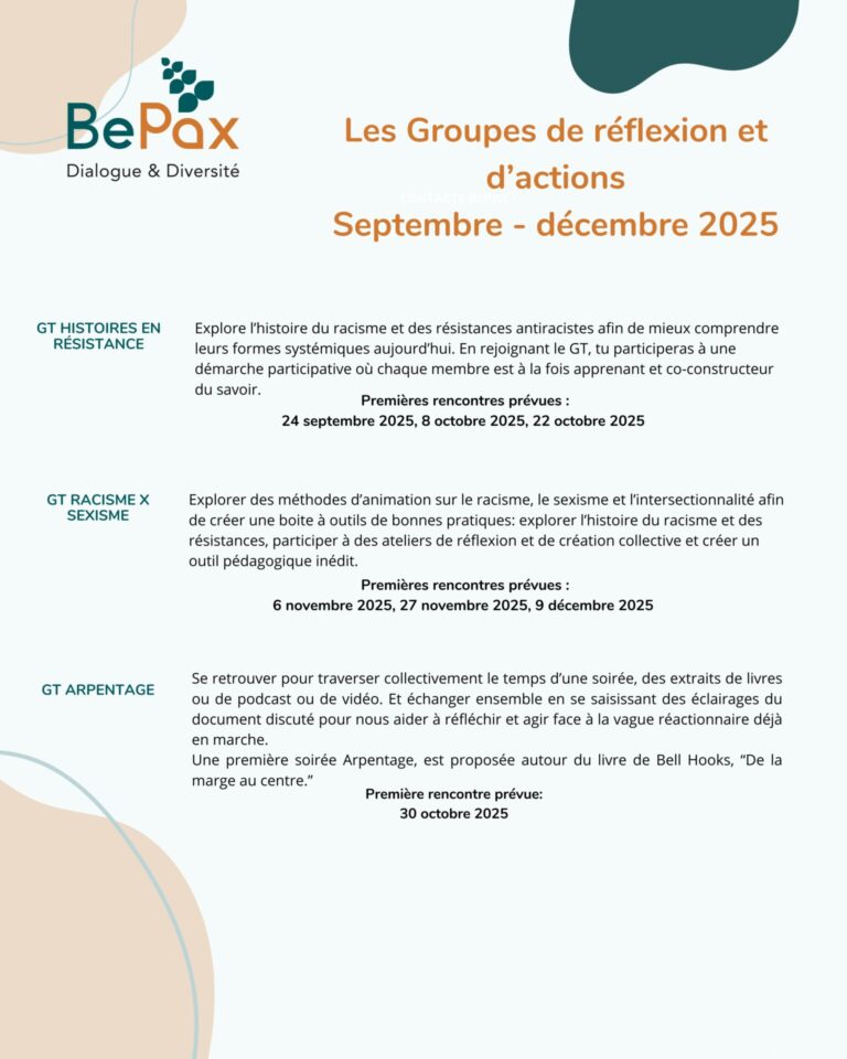 Flyer calendrier GT BEPAX 2025